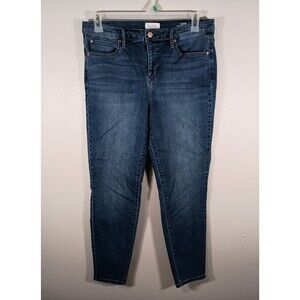 Nicole Miller Jeans Womens Size 12 Medium wash SOHO High Rise Skinny Stretch